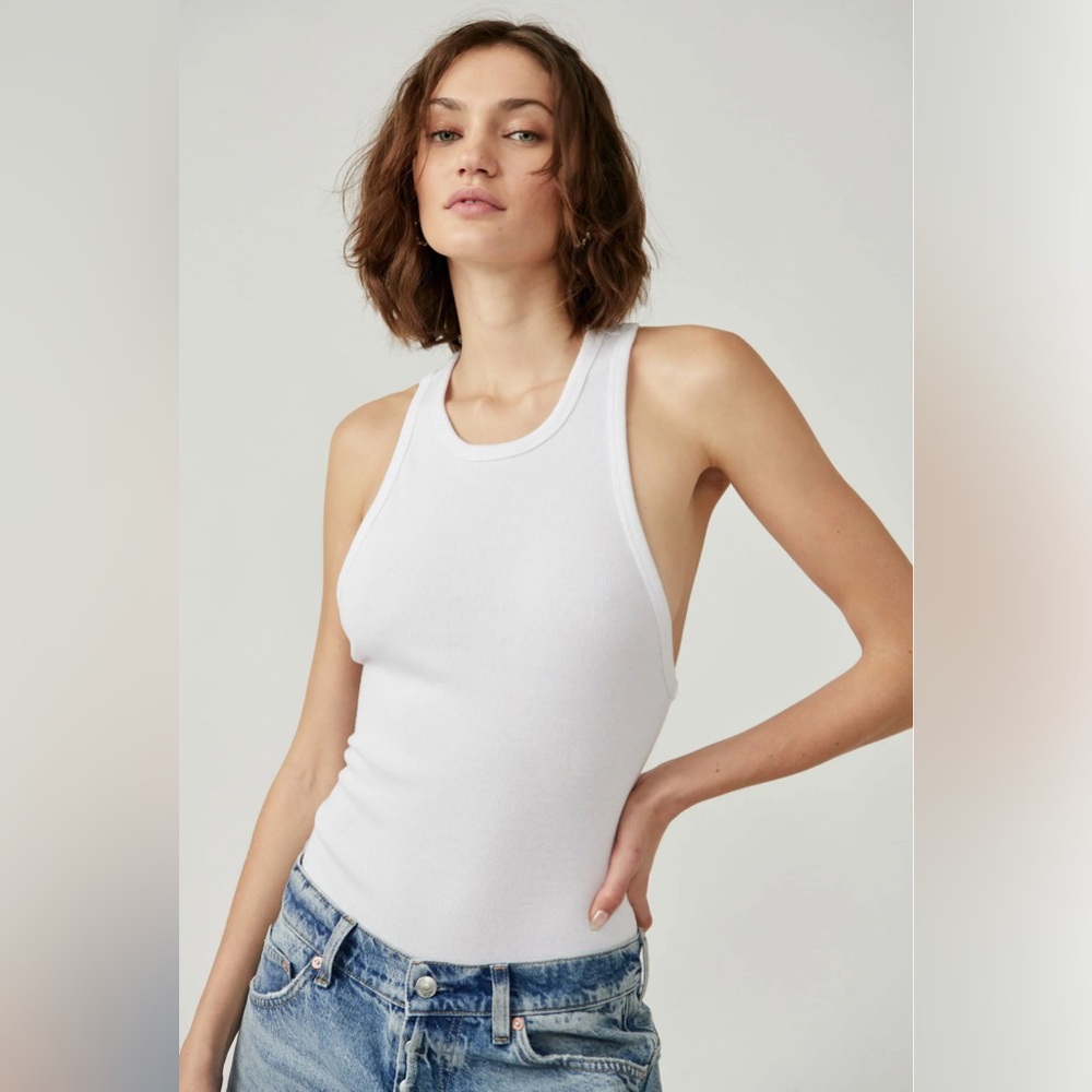 Free People Brexley Bodysuit in White size XS